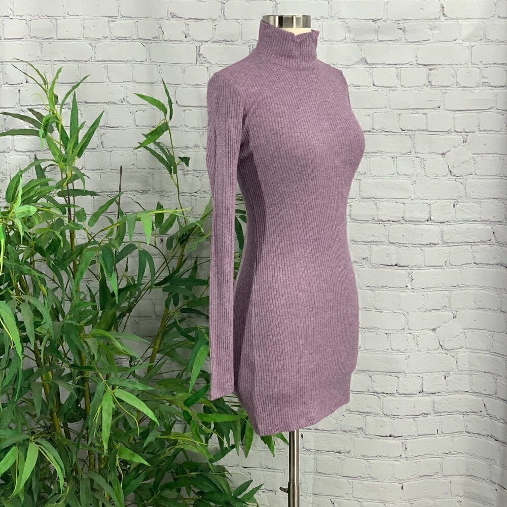 Double Zero Heathered Lavender Long Sleeve Dress - Picture 2 of 6